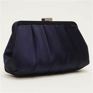 Phase Eight Satin Pleat Clutch Bag